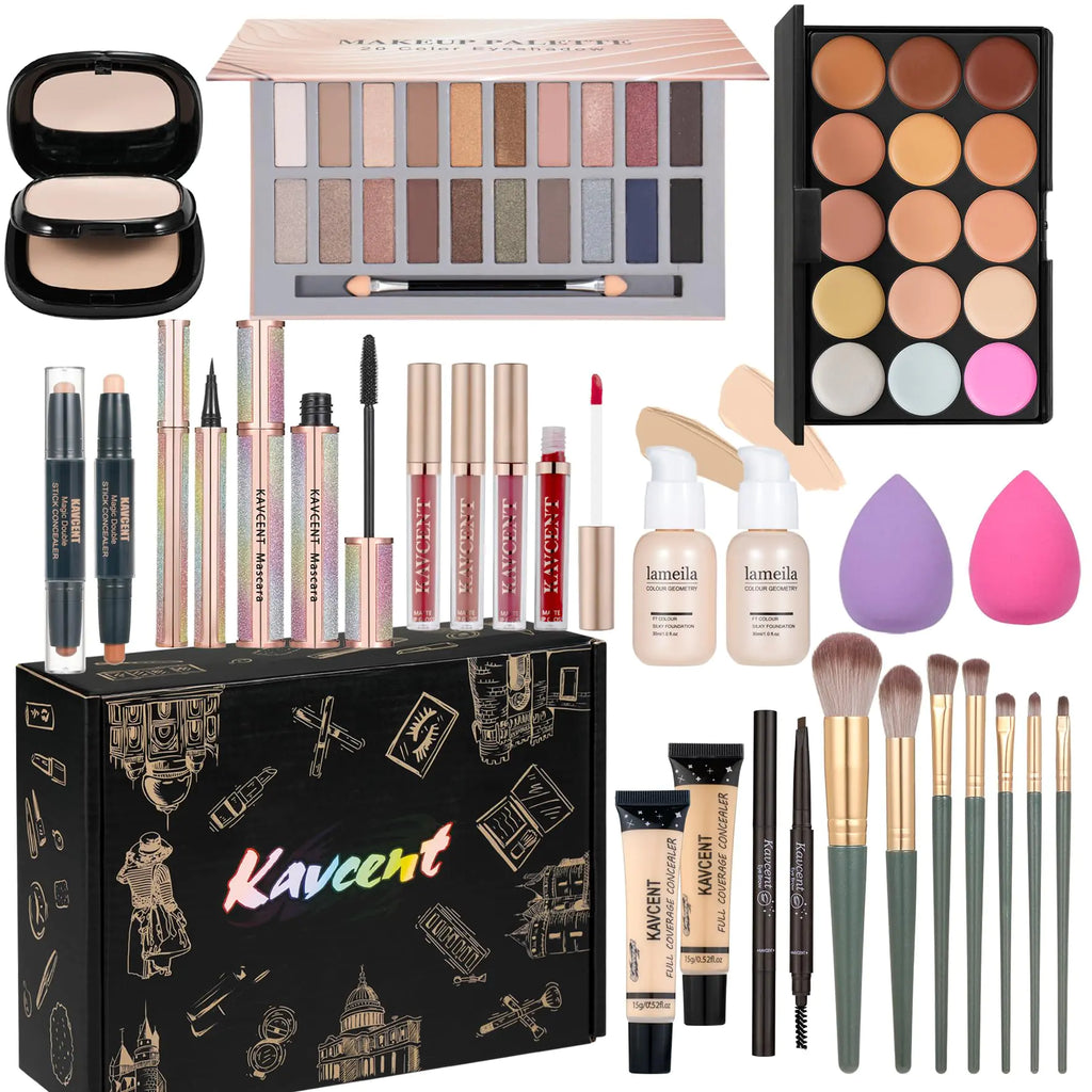 Makeup Set Makeup Kit for Women Full Kit Makeup Sets for Teens Women Gift Eyeshadow Palette Lipgloss Foundation concealer Makeup Kits forTeenager